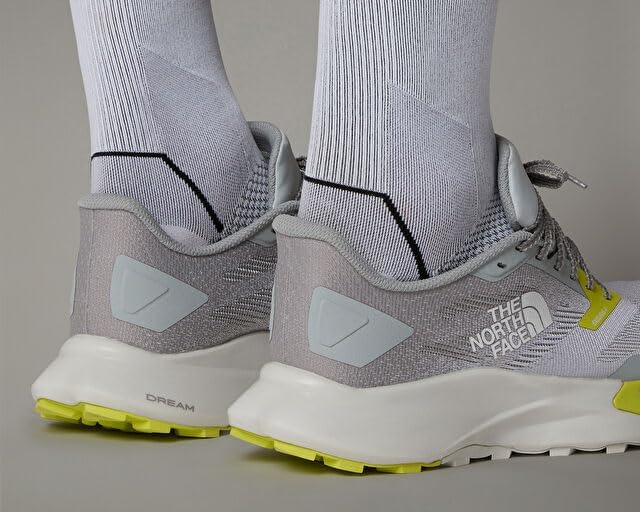 Мужские кроссовки для трейлраннинга The North FACE Vectiv Enduris 4, Резиновая подошва, высокое сцепление с грунтом, шипы 4 мм, зеленый/серый — фото 3