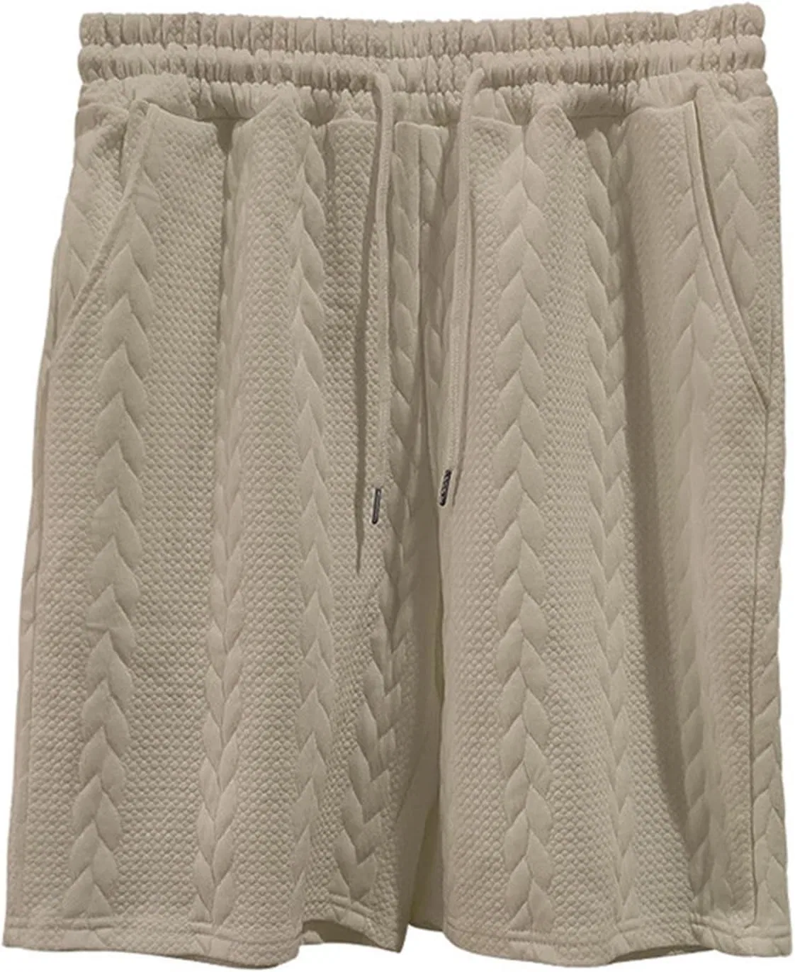 Мужской спортивный костюм из футболки и шорт, Khaki — фото 3