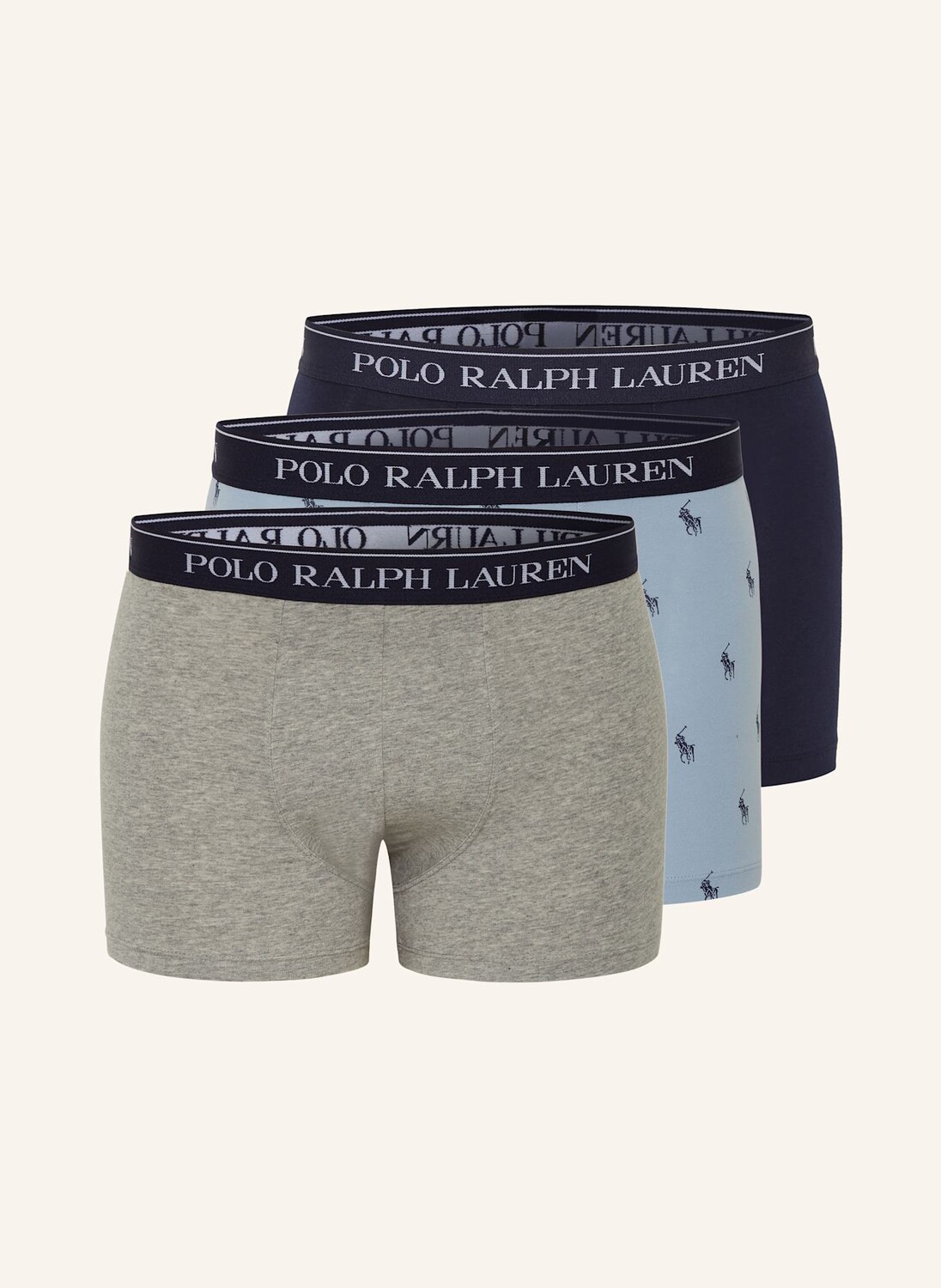 

3 пары боксеров Polo Ralph Lauren, серый