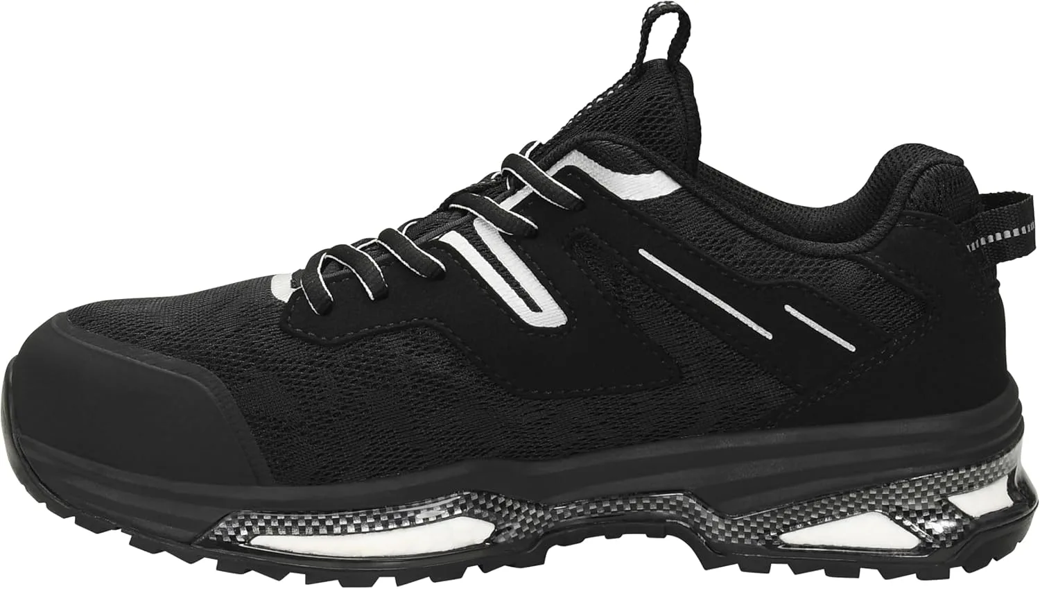 Защитные ботинки ELTEN York XXE Black Low ESD S1P, для мужчин и женщин, текстиль, стальной защитный носок, легкие, спортивные, черный — фото 3