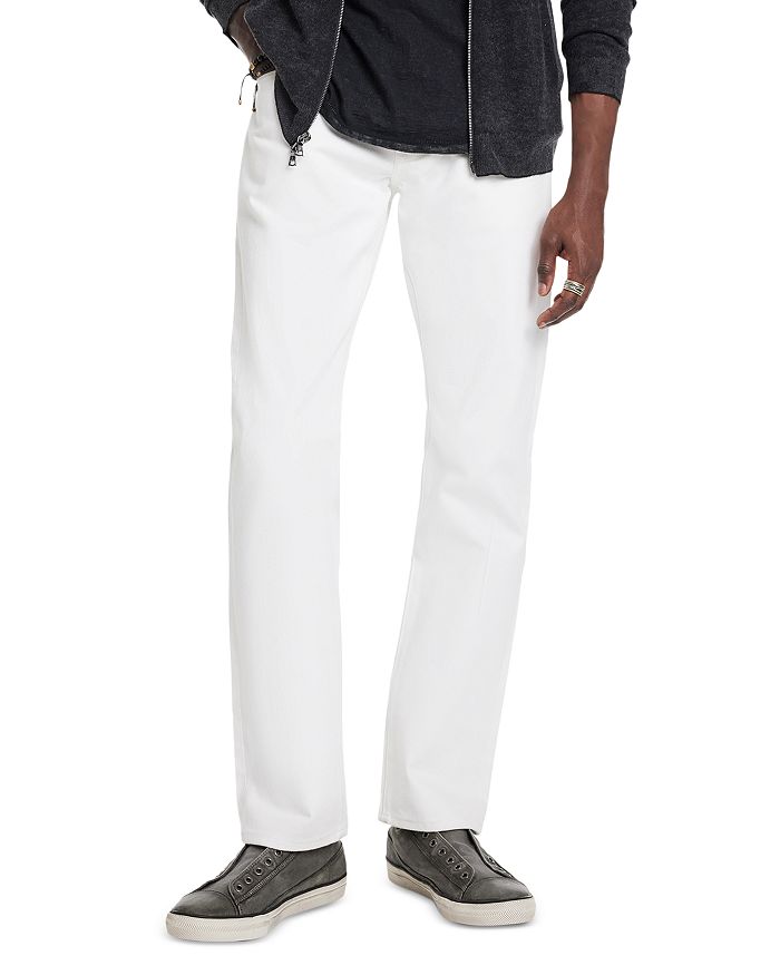 

Джинсы Deacon Slim Fit белого цвета John Varvatos, белый