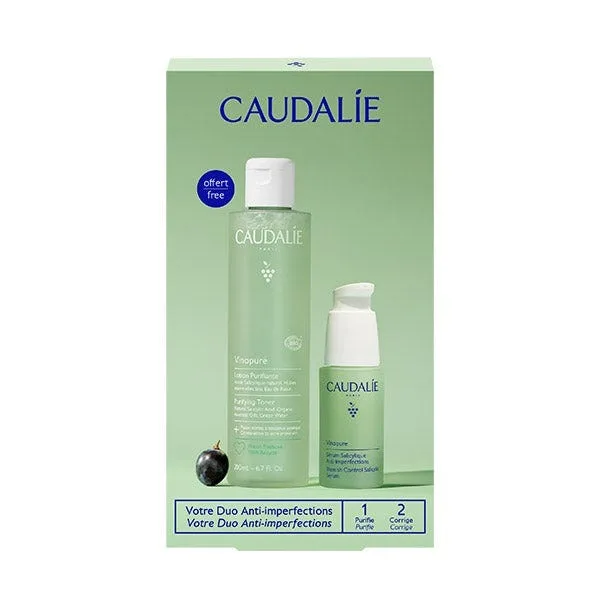 Набор Caudalie — Сыворотка и лосьон CA штALIE Set Vinopure 2 шт, 200 мл