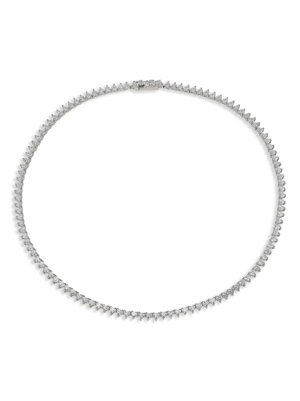 

Колье Petite Eternity Heart из белого золота Anabela Chan, серебяный