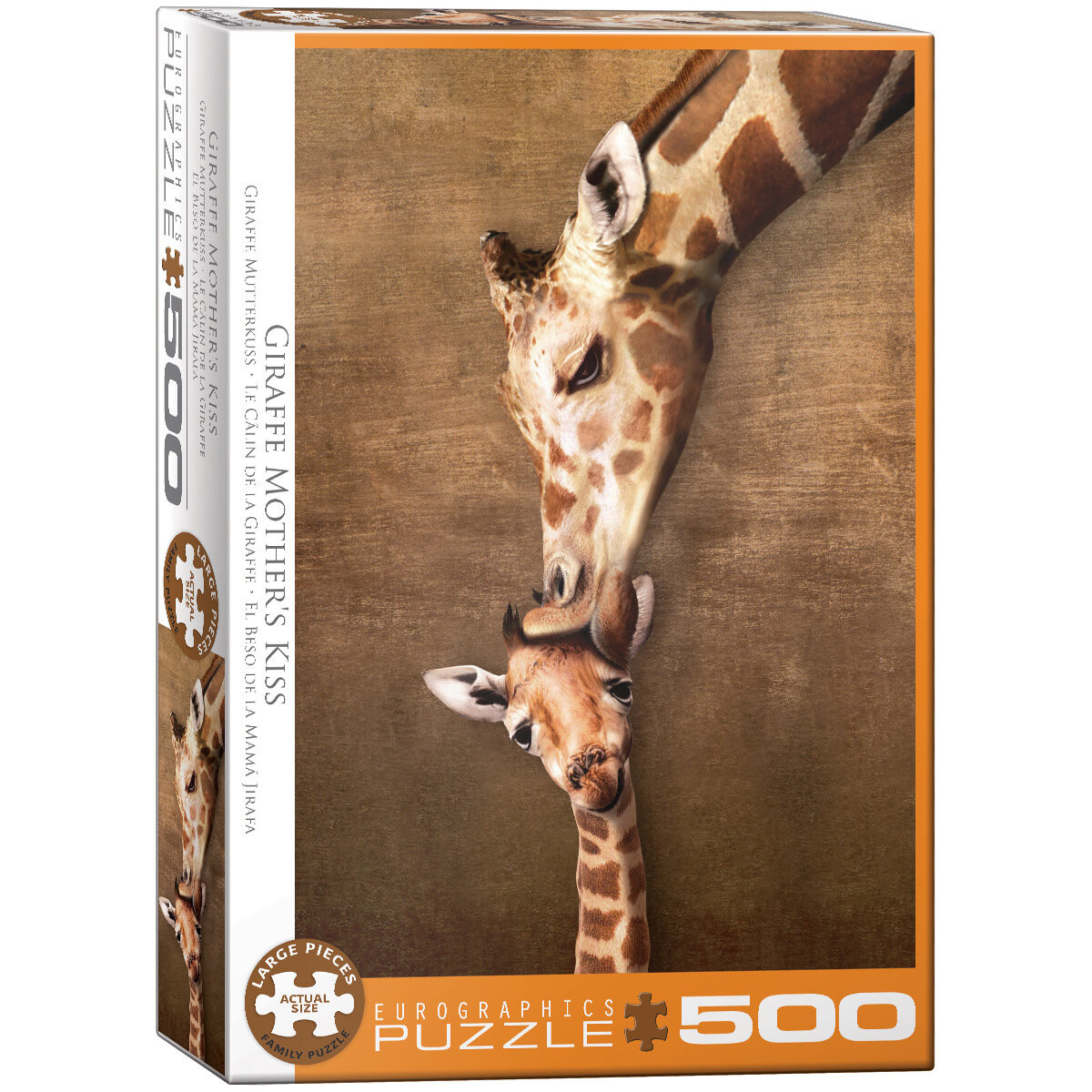 

Еврографика, пазл, Giraffe Mother S Kiss, 500 шт. EuroGraphics