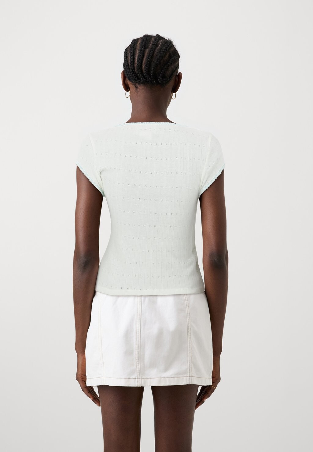 

Футболка с принтом SUNNY CAP SLEEVE BDG Urban Outfitters, кремовый