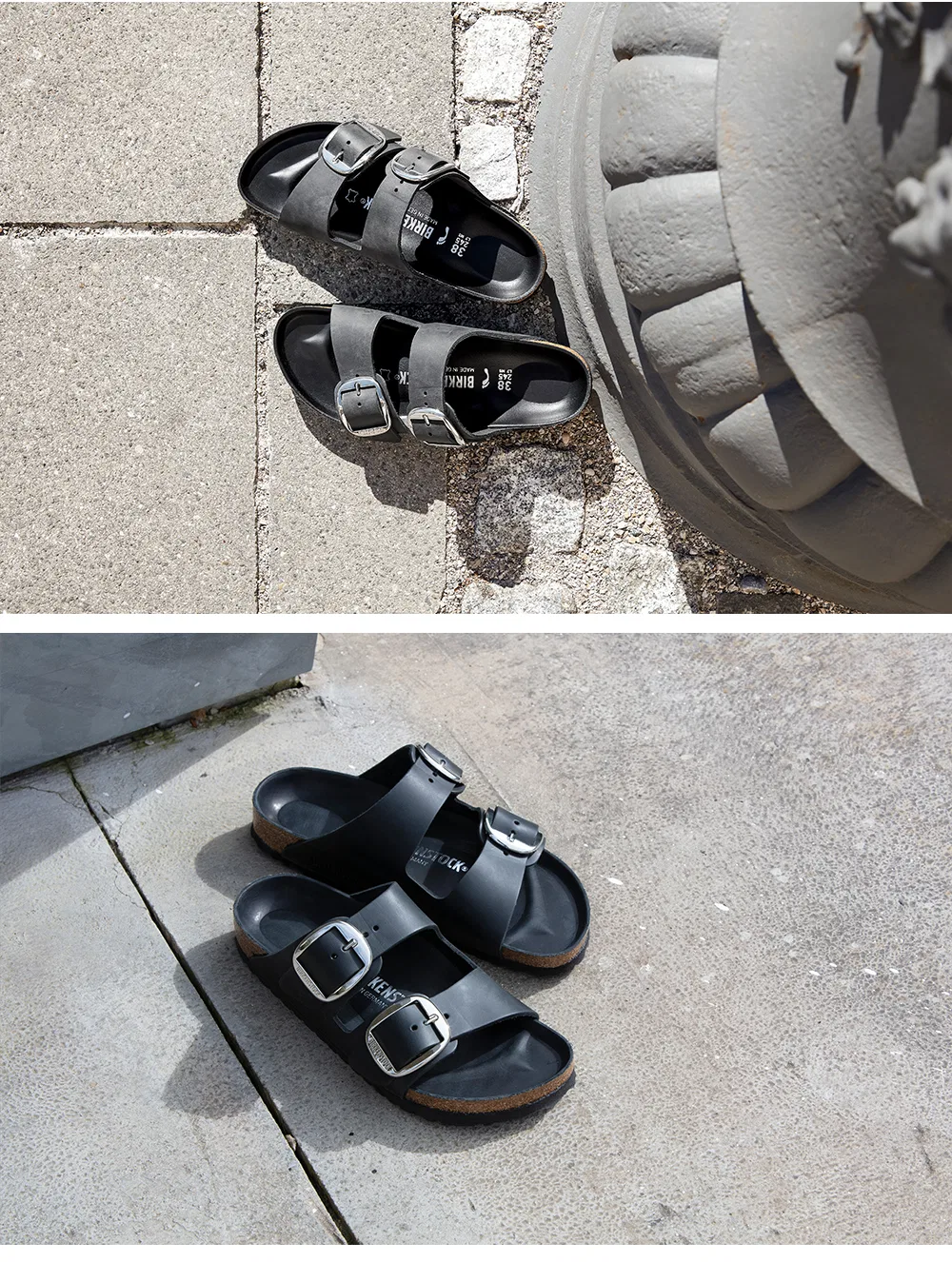 Мужские сандалии Arizona Big Buckle Leoi Black Hex Regular от Birkenstock — фото 4