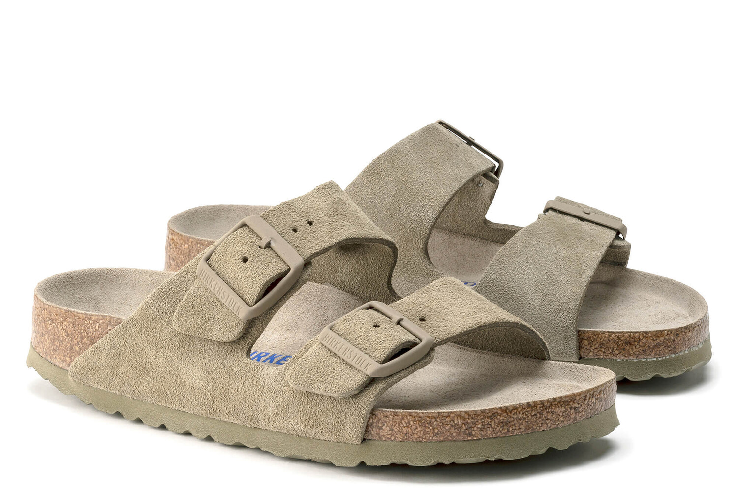 Сандалии Аризона - узкие Birkenstock, зеленый — фото 2