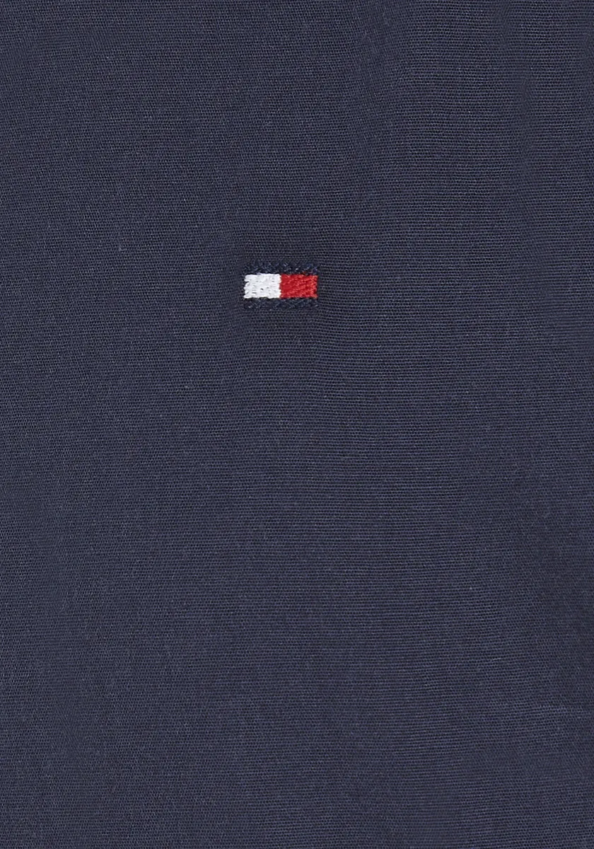 Рубашка Tommy Hilfiger с длинными рукавами "SOLID STRETCH POPLIN SHIRT L/S", цвет морской волны — фото 4