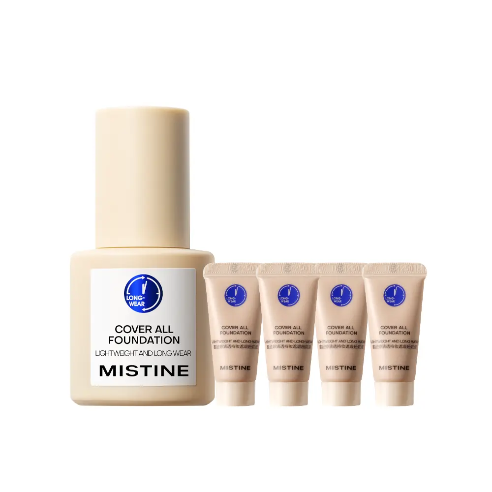 Тональная основа Mistine Cover All Foundation У LF110, 50 г + тушь в подарок — фото 2