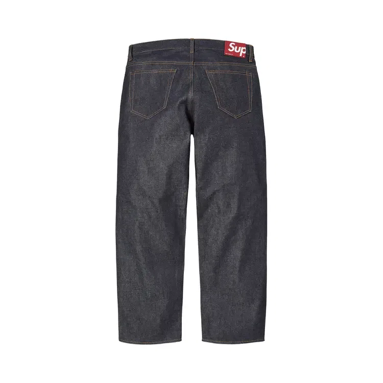 Джинсы Supreme Rigid Loose Fit Selvedge Jean, синий — фото 2