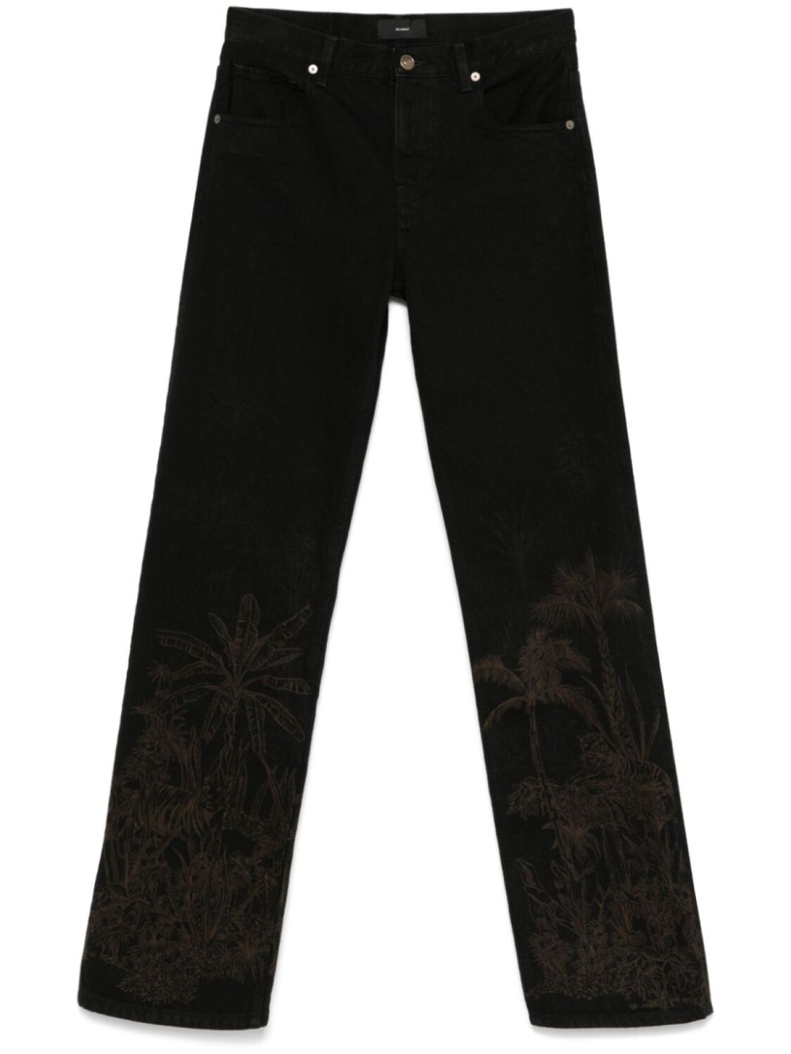 

Alanui джинсы Jungle Toile de Jouy, черный
