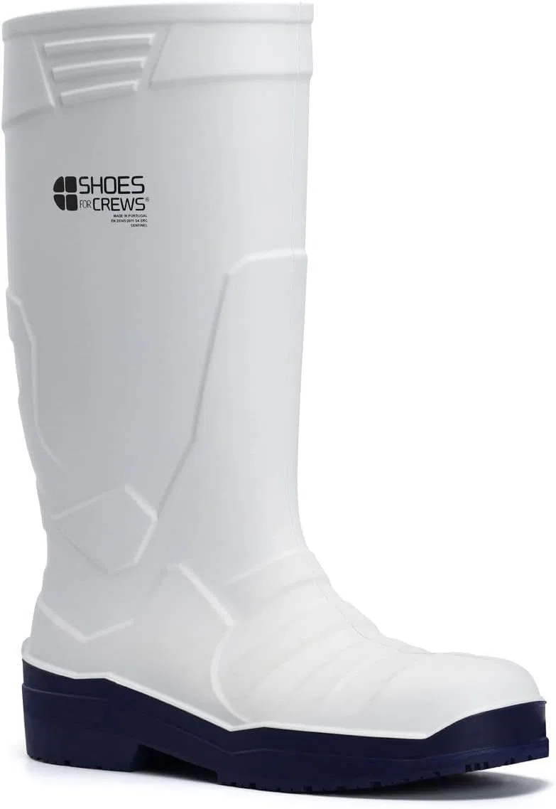 Обувь для экипажей Sentinel - Wasserfester Sicherheits-Gummistiefel aus PU, S4, gepolsterte Einlegesohlen, Rutschhemmende, isoliert bis -20°C, высотой 38 см - для Damen und Herren Shoes for Crews, White