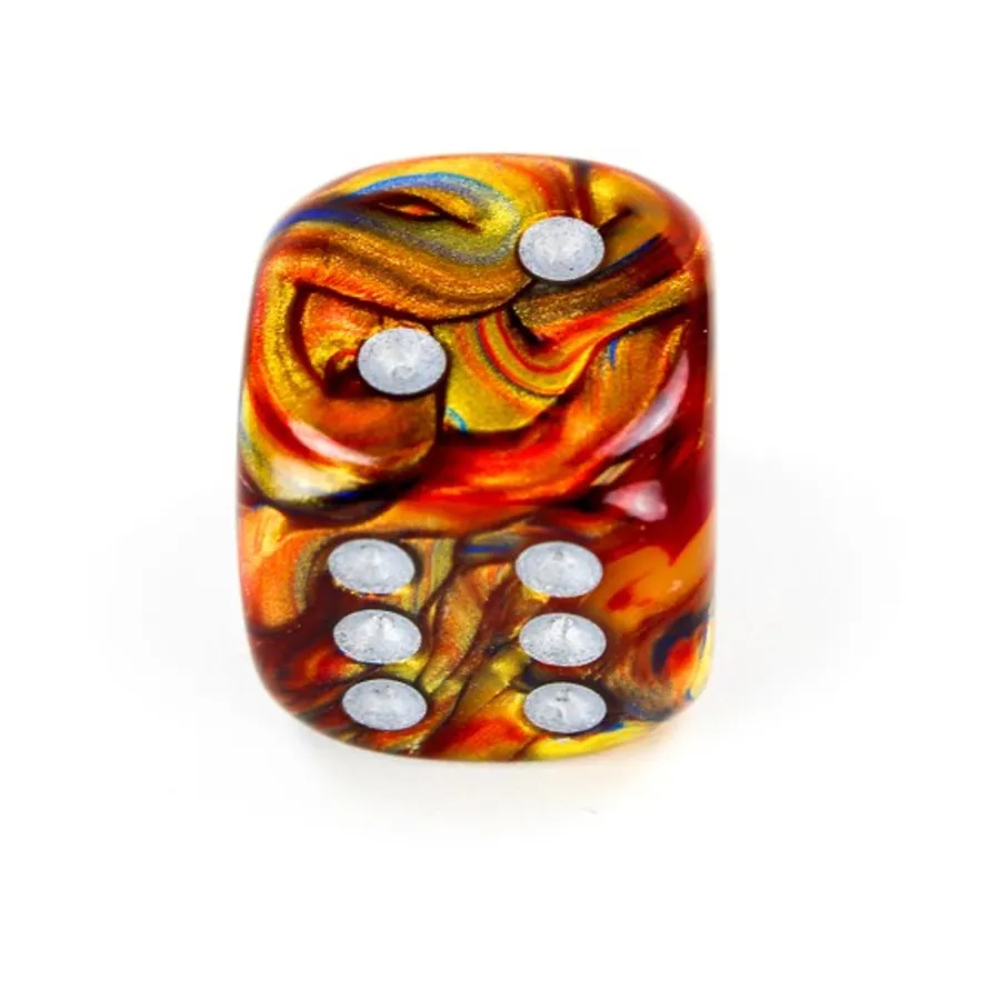 

d6 20 мм Золото с серебром (2), Dice - Lustrous - d6 (Chessex)