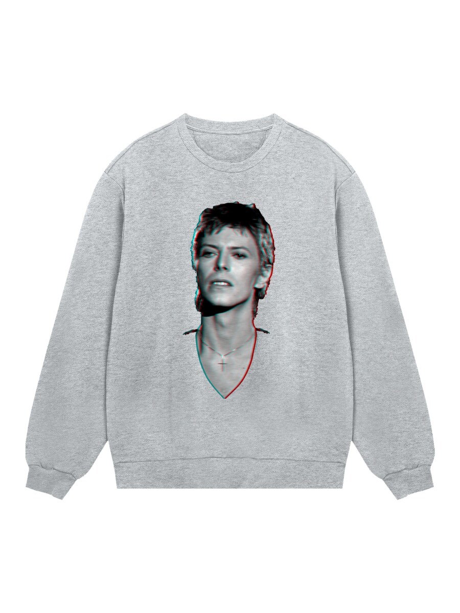 

Толстовка F4NT4STIC TV Times Pop Star David Bowie Portrait 1977, серый