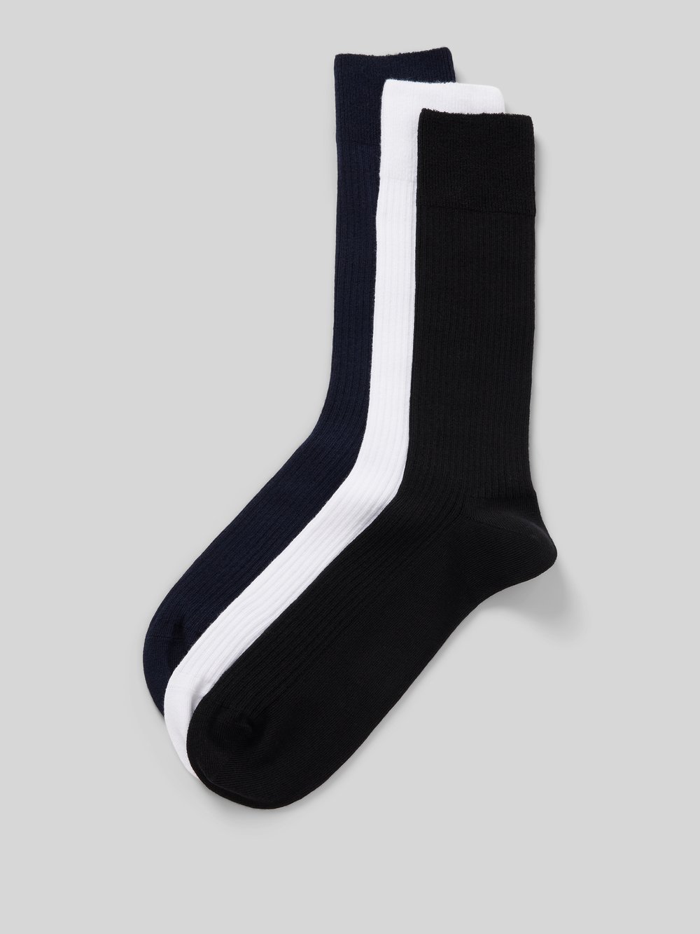 

Носки с фактурным рисунком, модель «Ribbed Black», в упаковке 3 шт DillySocks, черный