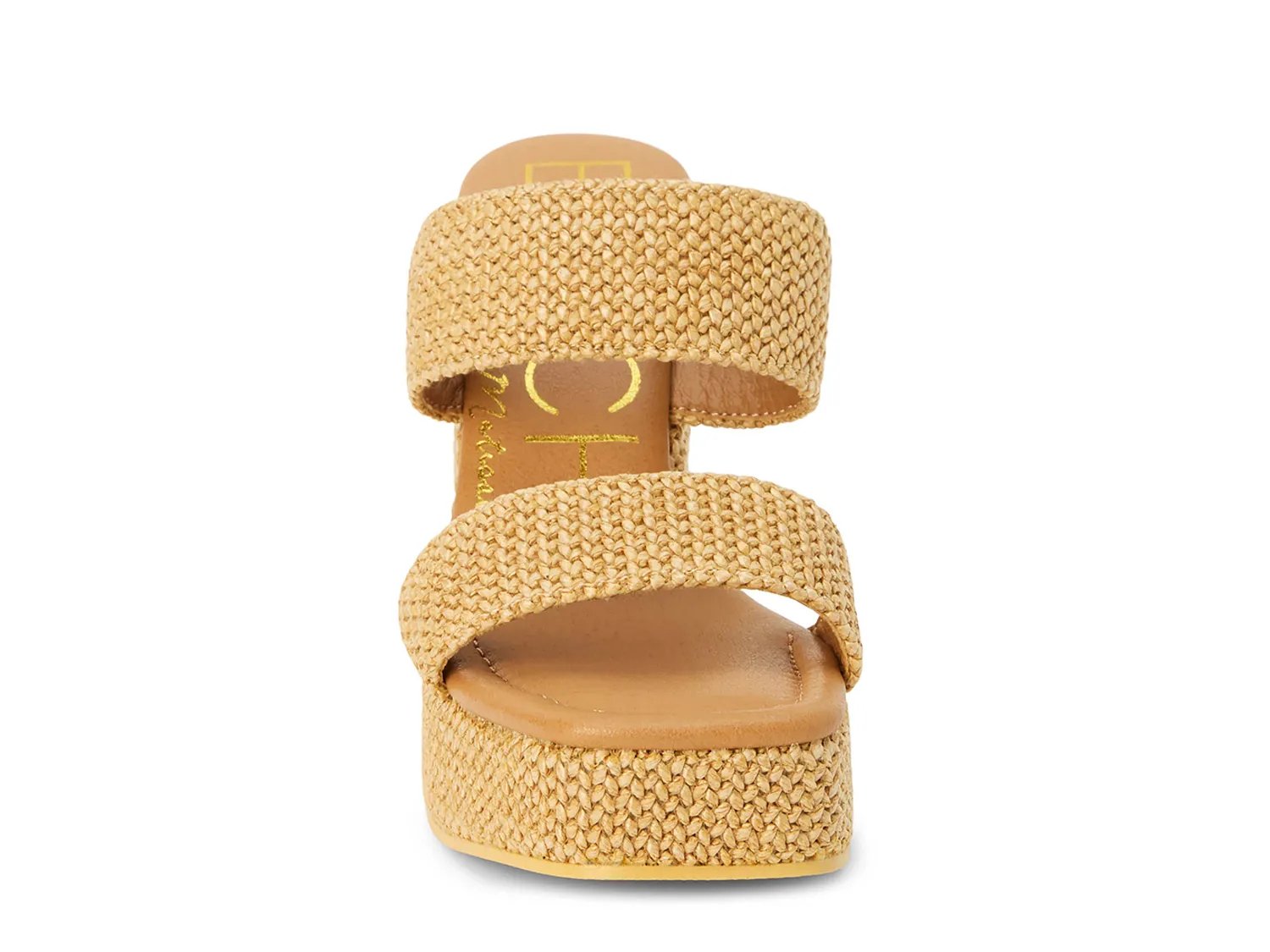 Сандалии Beach by Matisse Gem Platform Sandal, Tan Raffia — фото 4
