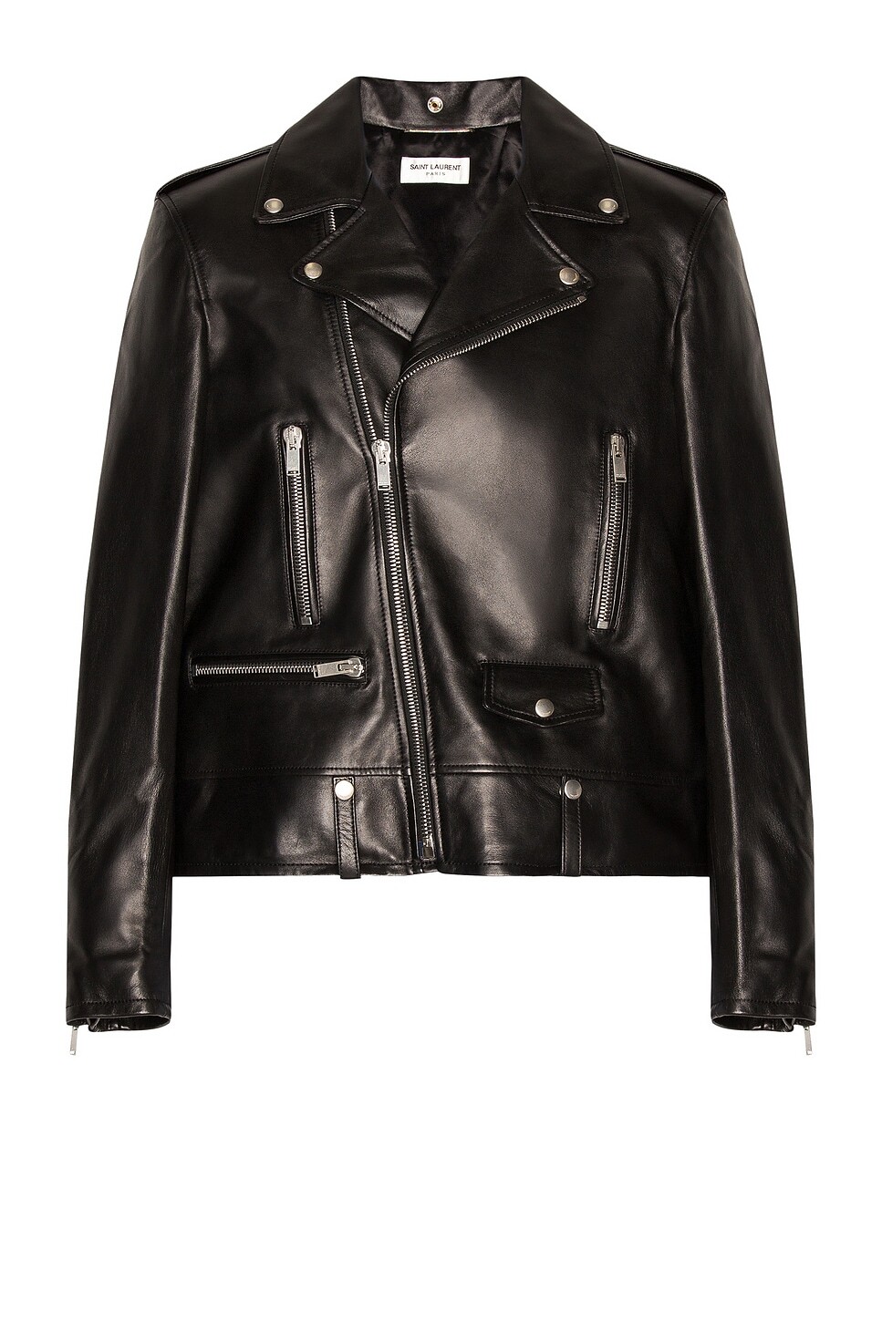 

Классическая мотоциклетная куртка Saint Laurent, черный