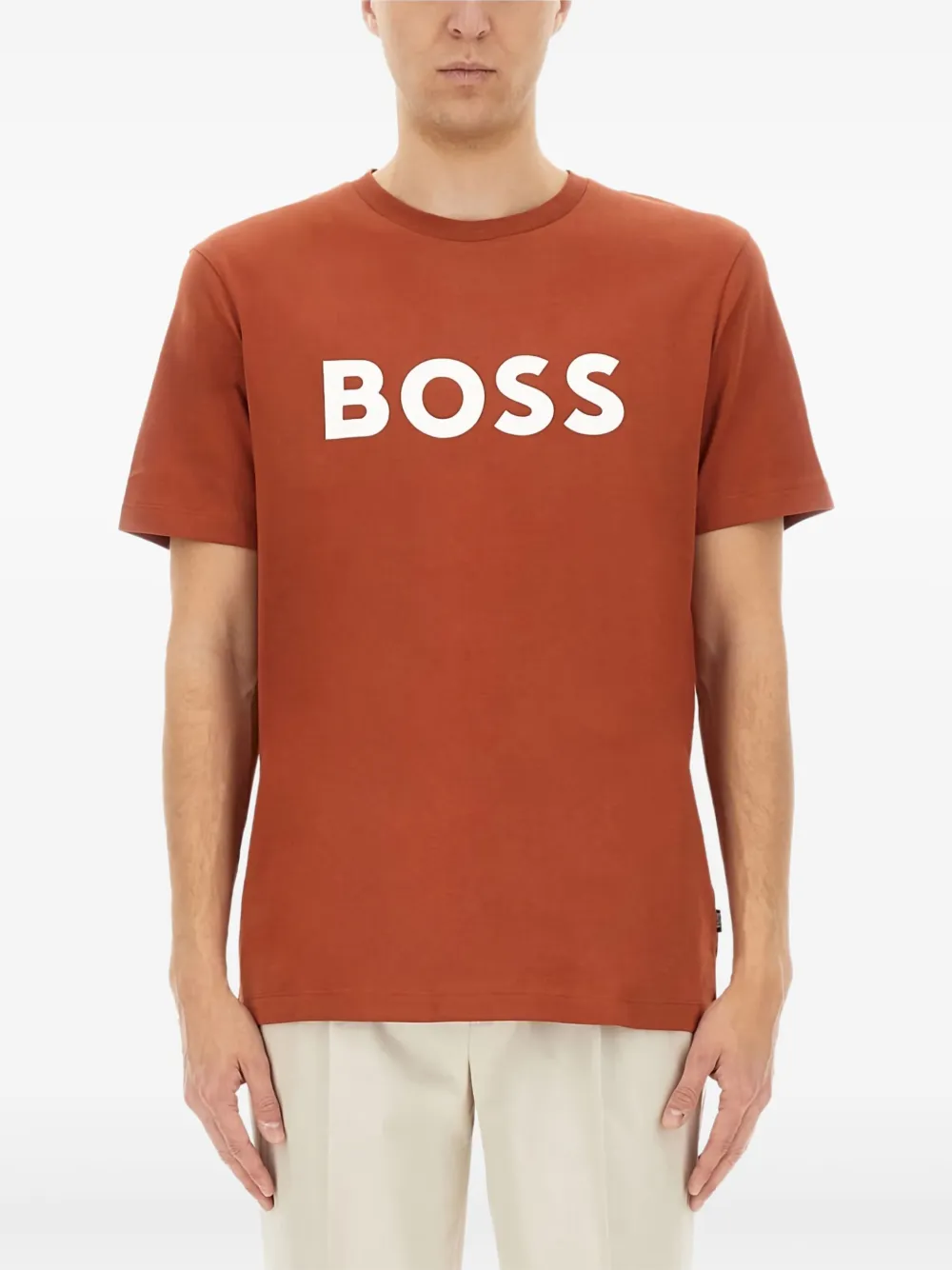 

Футболка с логотипом BOSS, красный