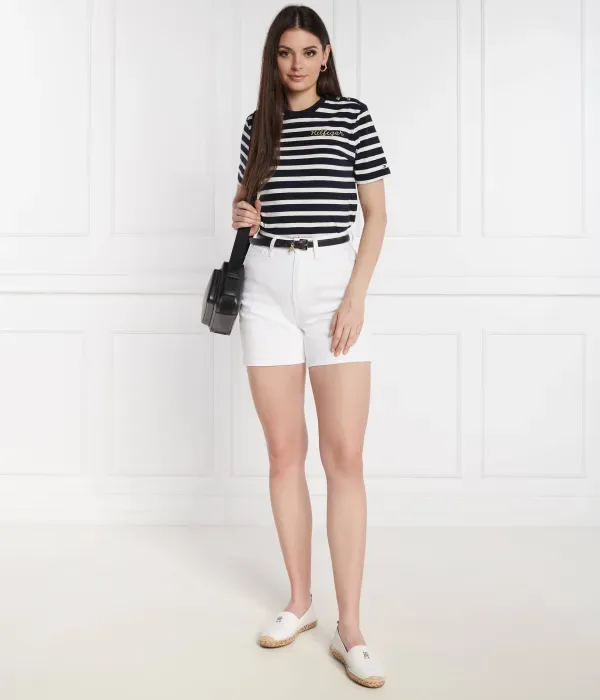 Футболка с золотой пуговицей C-NK SS regular fit Tommy Hilfiger, темно-синий — фото 2