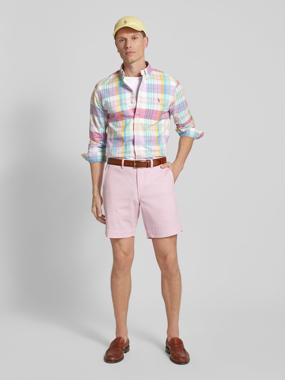 

Повседневная рубашка Classic Fit с воротником на пуговицах Polo Ralph Lauren, розовый