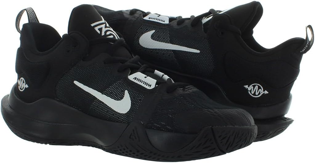 Мужские кроссовки Nike, три четверти высоты, белый/черный/серый — фото 4