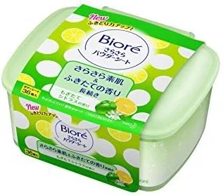 Пудровые салфетки Biore Smooth Powder Sheet, цитрусовый аромат, 36 шт x 4
