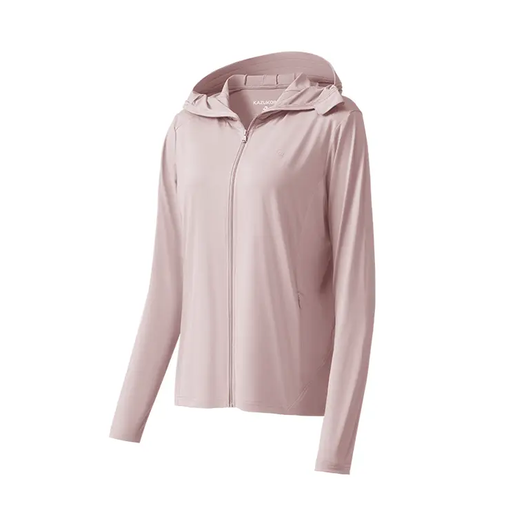 

XIAOYEHEZI Защитная одежда от солнца унисекс, Loose Fit Hooded, Mist Pink