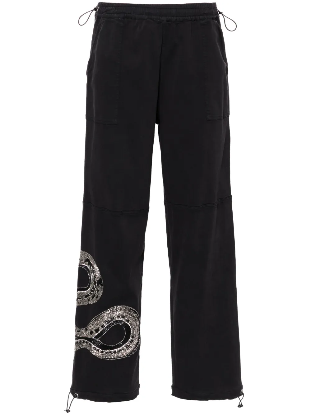 

Твиловые брюки Yas с бисером AllSaints, черный