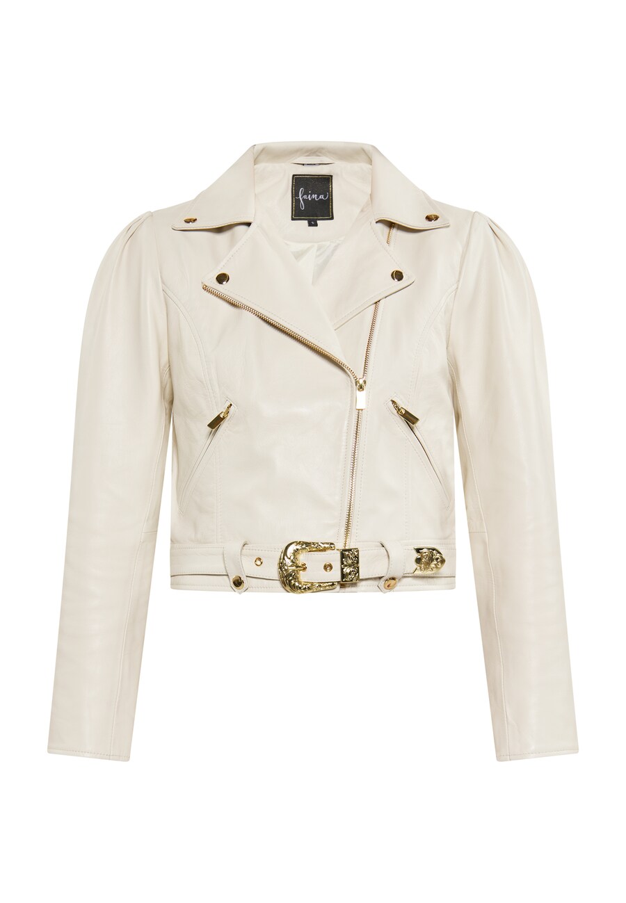 

Кожаная куртка faina Between-Season Jacket, белый