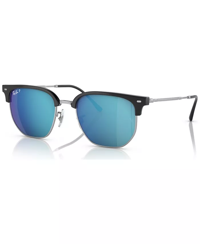 

Унисекс солнцезащитные очки New Clubmaster 51 с поляризацией, RB441651-ZP Ray-Ban, серебряный