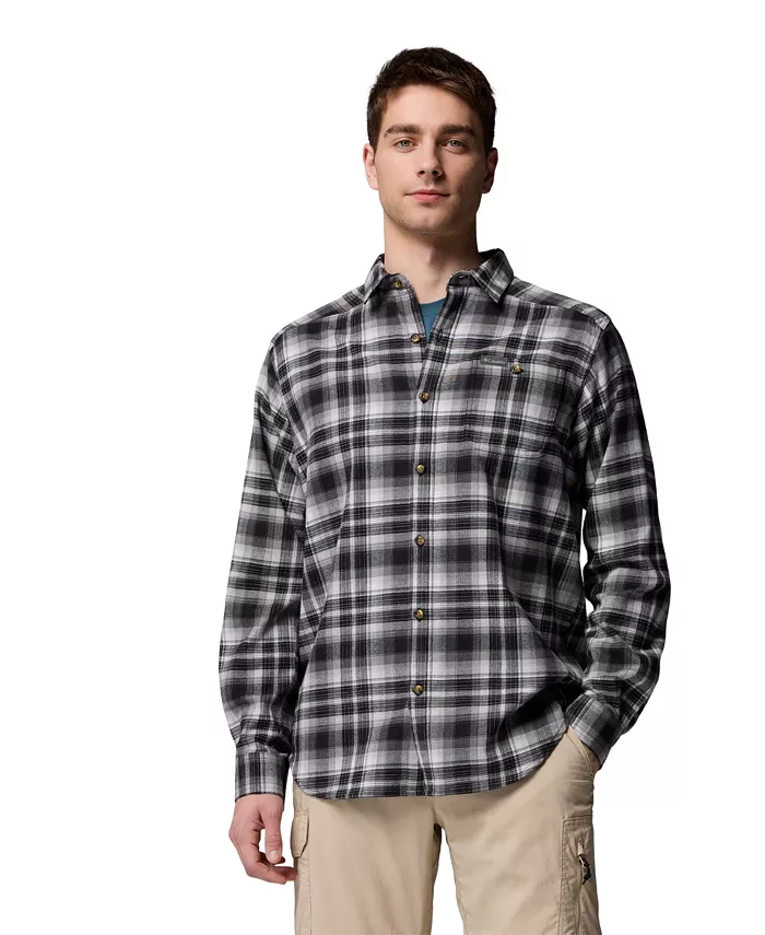 

Мужская фланелевая рубашка с длинным рукавом Cornell Woods Columbia, черный