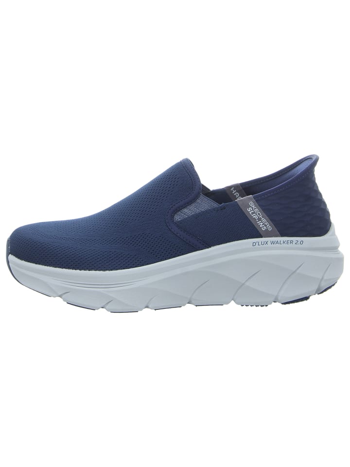 Спортивные тапочки синего цвета Skechers — фото 2