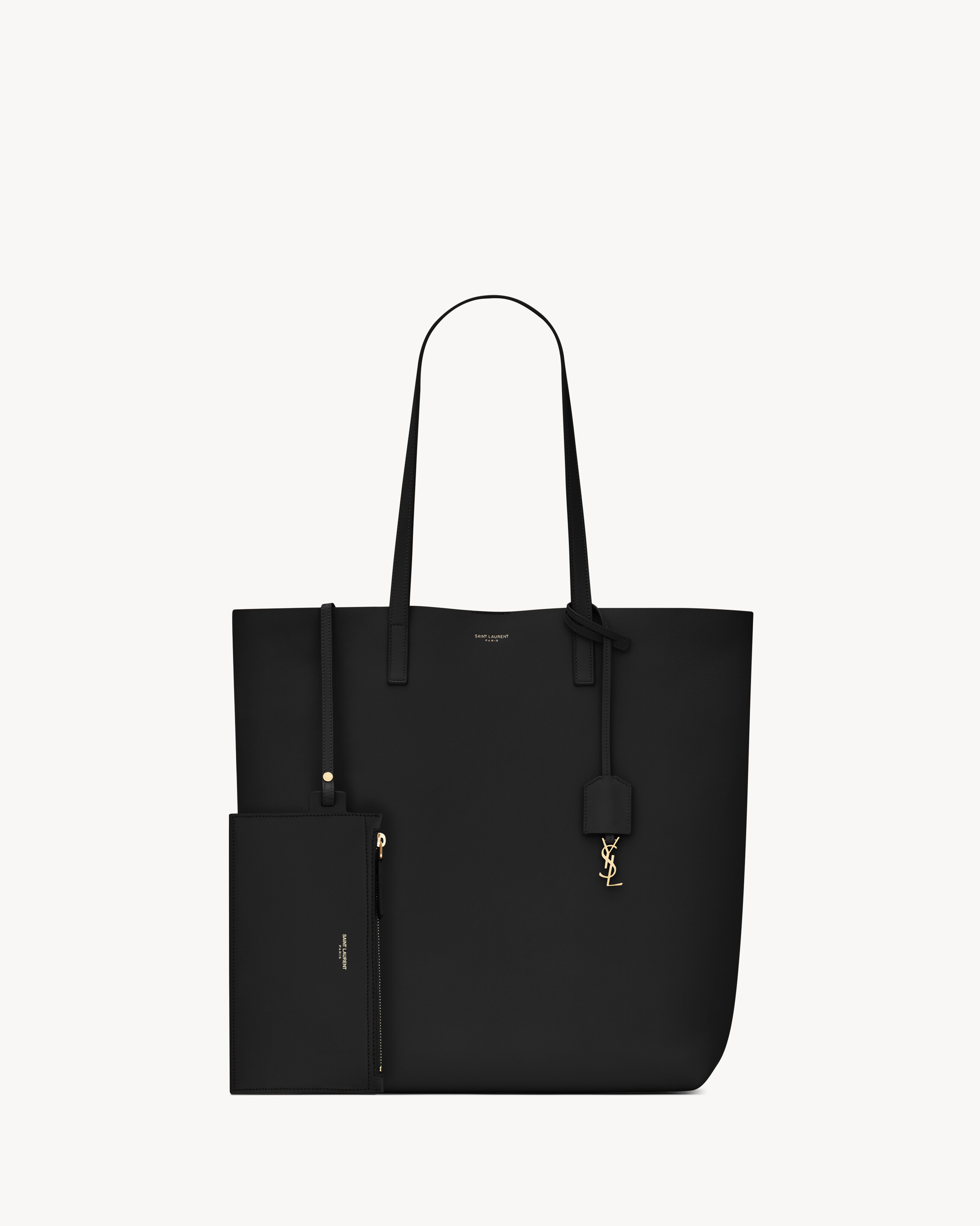 Сумка SHOPPING SAINT LAURENT из кожи, черный — фото 2