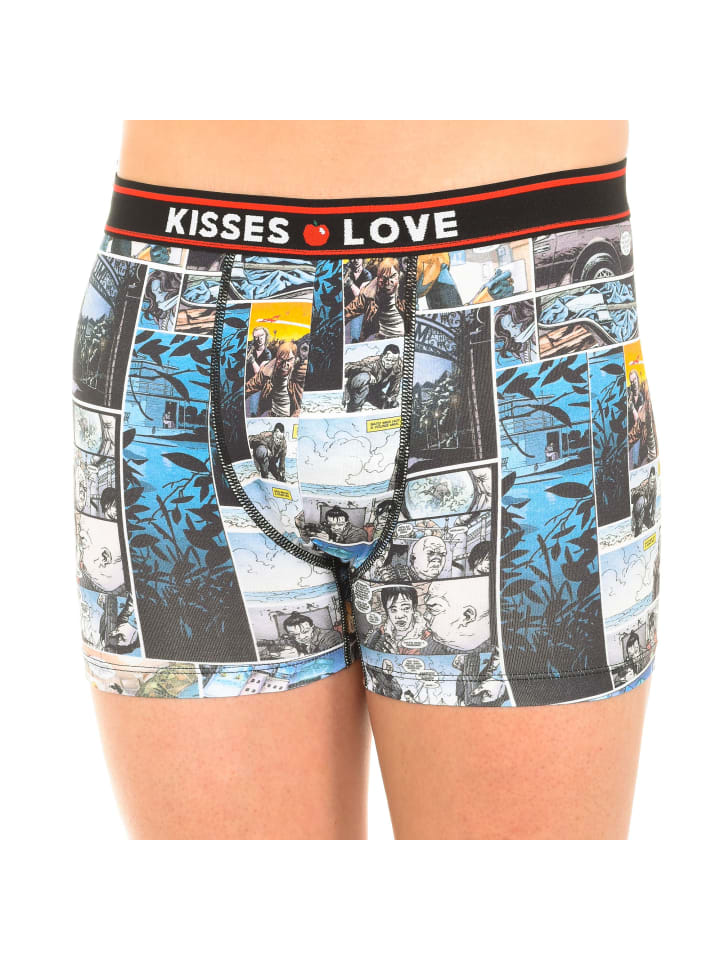 

Боксеры Kisses and Love, разноцветный