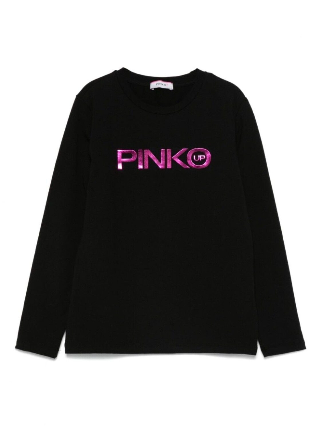 

Pinko Kids футболка с металлическим логотипом, черный