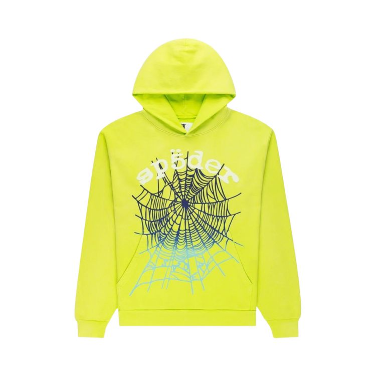 

Худи Sp5der Og Web V2 Gradient Hoodie 'Acid Green', зеленый