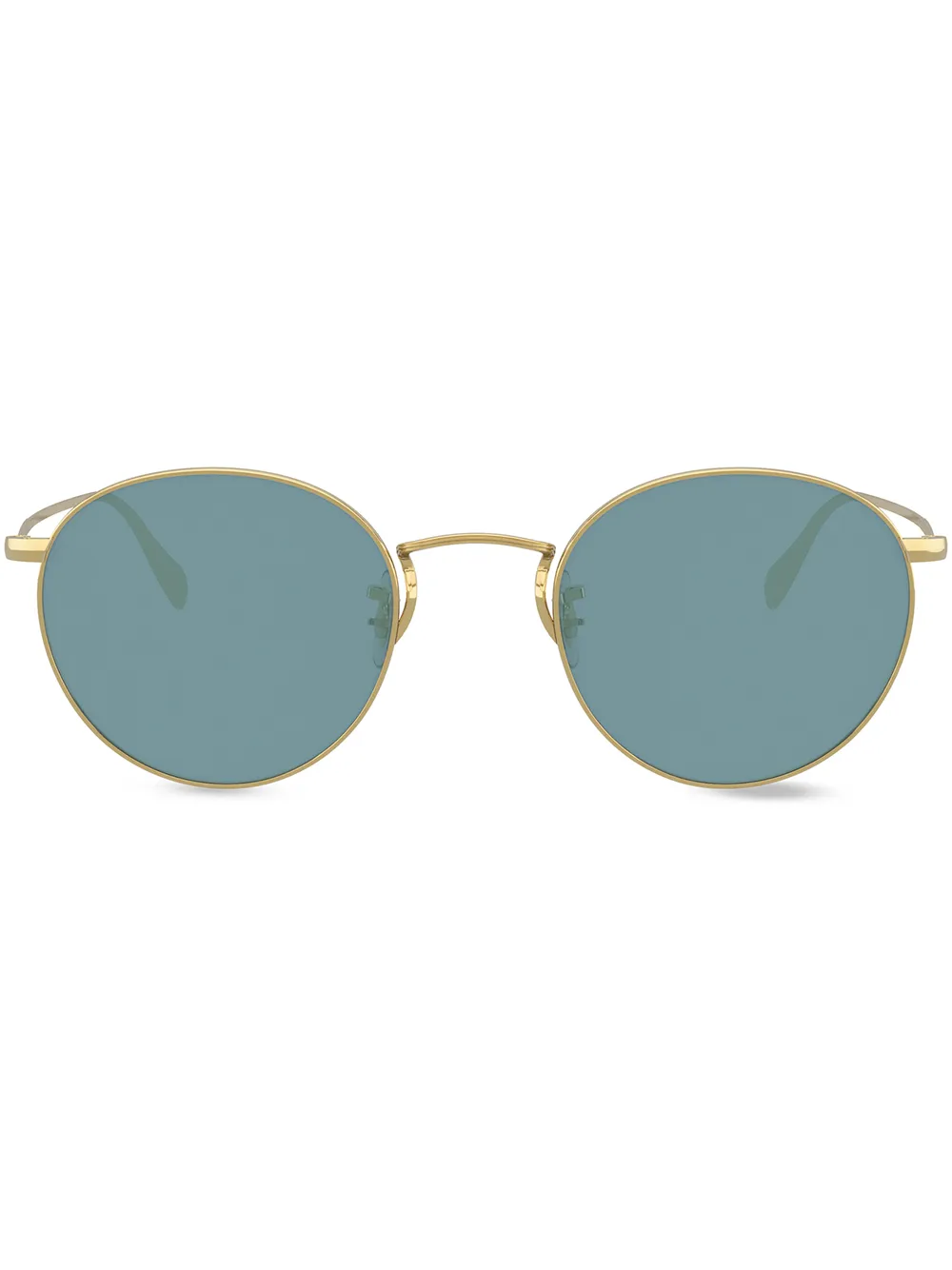 

Солнцезащитные очки в круглой оправе с затемненными линзами Oliver Peoples, золотой