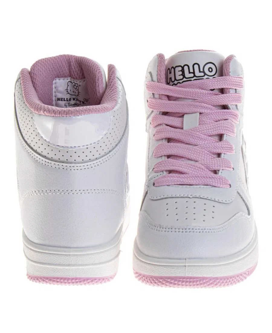 Высокие кроссовки для девочек Hello Kitty, белый/розовый — фото 3