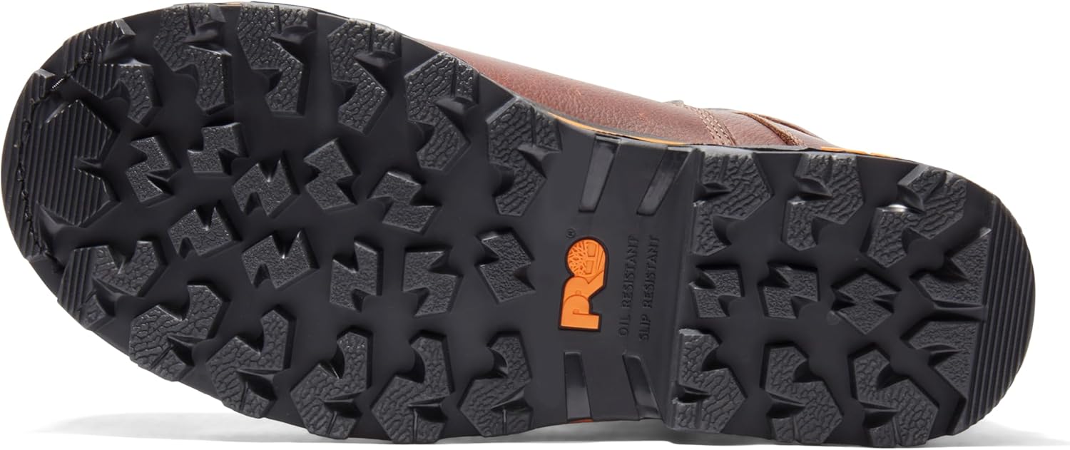 Timberland PRO мужские рабочие ботинки Boondock 8 дюймов с композитным защитным носком и водонепроницаемостью, Brown-2024 New — фото 4