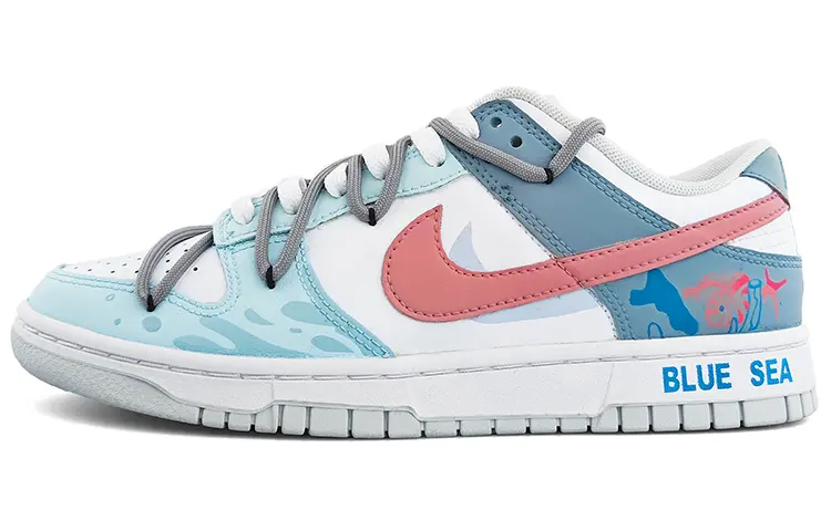 

Кроссовки Nike Dunk Skateboarding Shoes Women's Low-top Blue, голубой, Синий, Кроссовки Nike Dunk Skateboarding Shoes Women's Low-top Blue, голубой