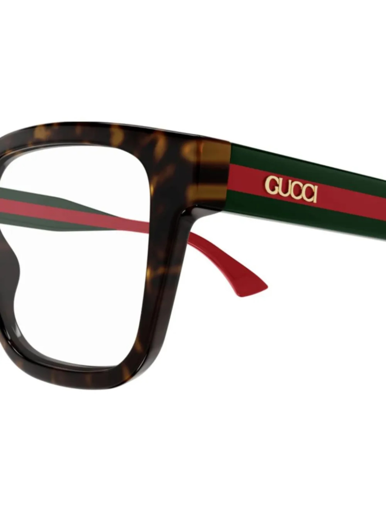 Солнцезащитные очки Gucci Eyewear в квадратной оправе, коричневый — фото 3