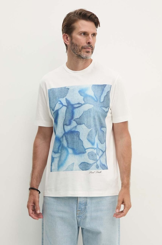 

Хлопковая футболка Paul Smith, белый