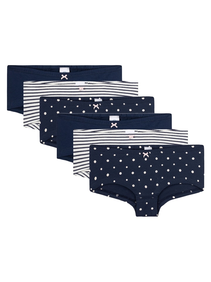 

Sanetta Трусы, упаковка из 6 штук, сине-белые