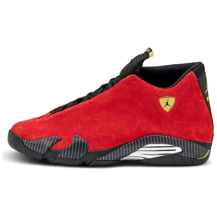 Кроссовки Air Jordan 14 Vintage Basketball Shoes Unisex Mid-top Red-black, красный