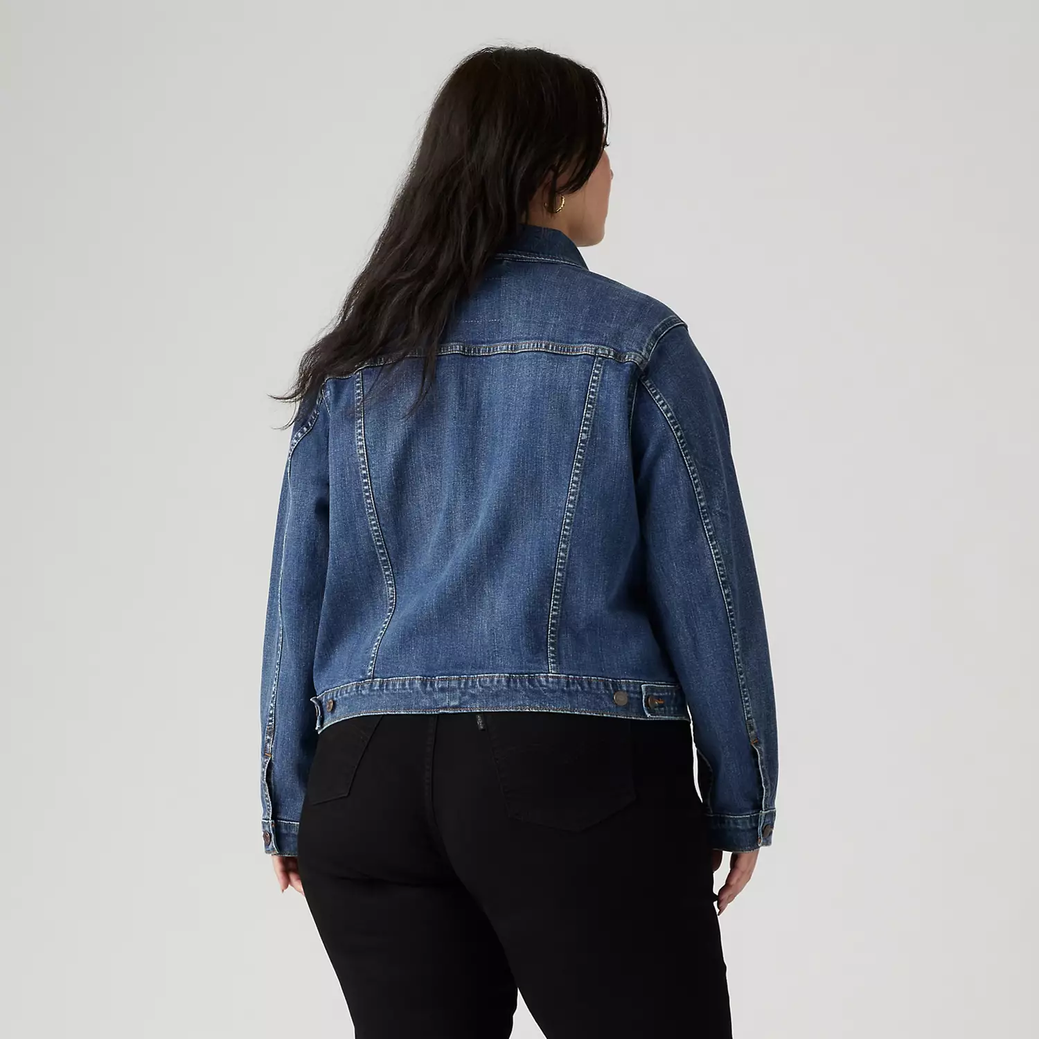 Оригинальная куртка дальнобойщика (большие размеры) Levi's, цвет See Her Run - Medium Wash — фото 2