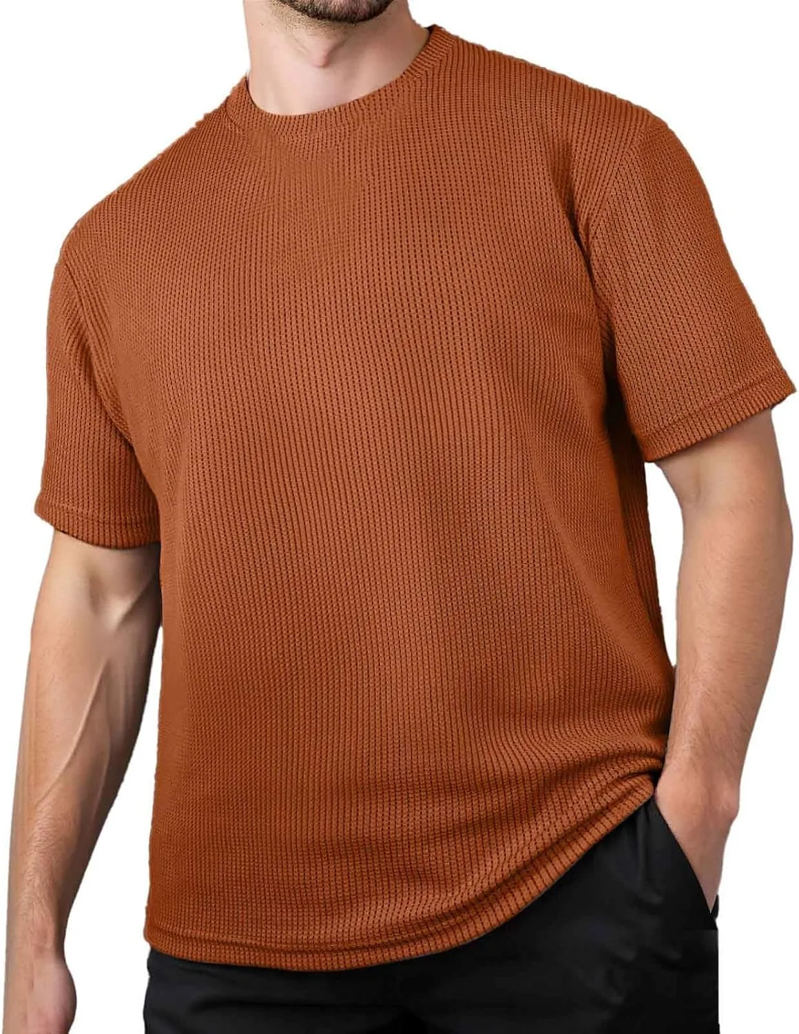 

Мужская легкая летняя футболка Casual Loose Fit Crewneck