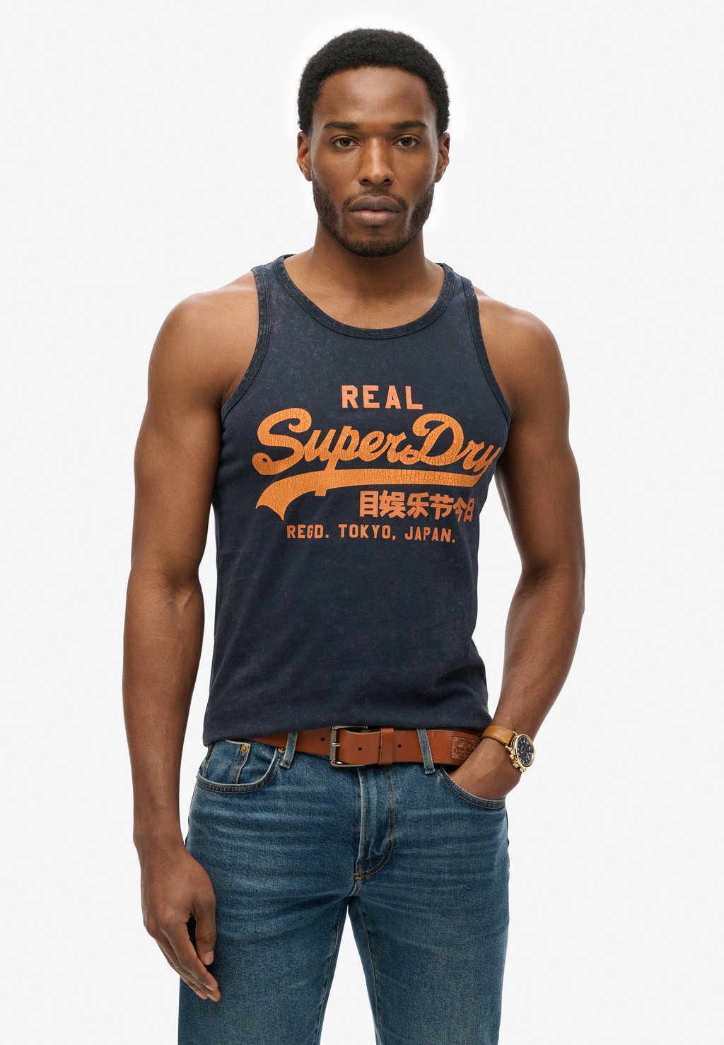 

Топ VINTAGE LOGO CALI Superdry, синий