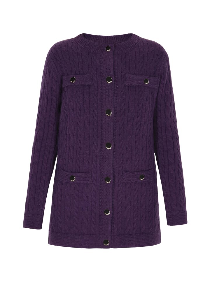 

Пуловер DreiMaster Klassik Cardigan, фиолетовый