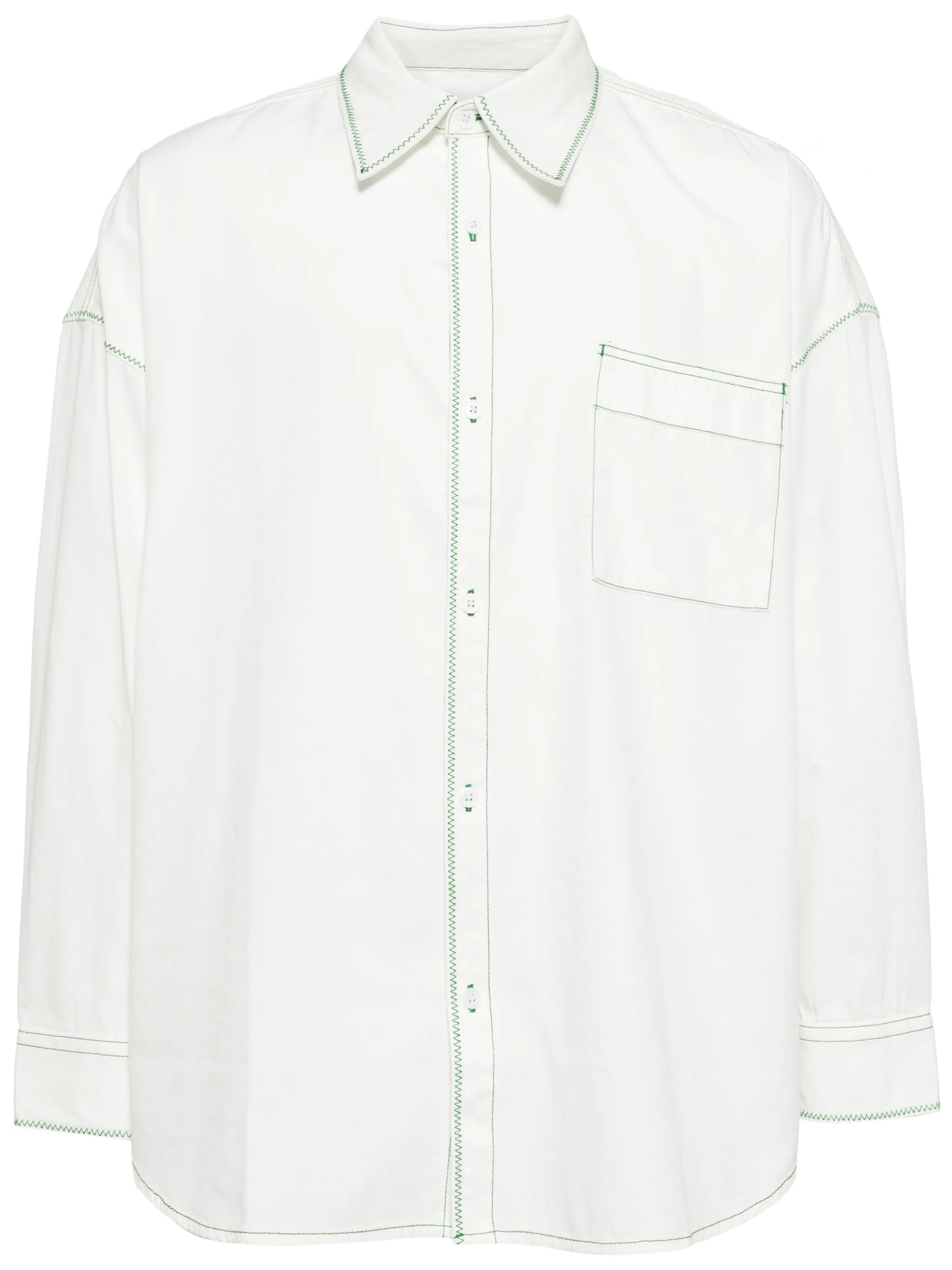 

Рубашка с контрастной строчкой Five Cm, белый