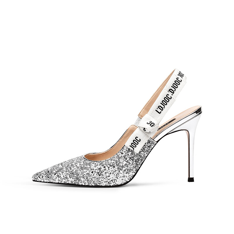 Туфли женские на высоком каблуке Jooc, цвет Future Silver [Heel height 7CM] — фото 2